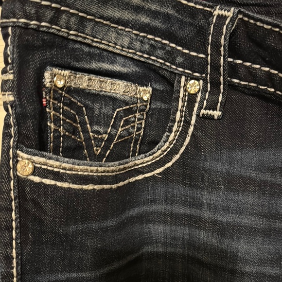 Vigoss Boot Cut Blue Jeans with Subtle Fading - Picture 2 of 5